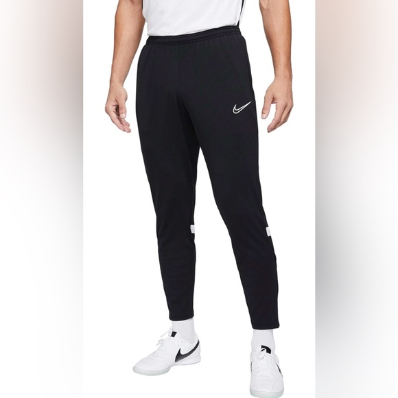 Nike Men's Black Sweatpants with White Swoosh - Picture 1 of 14